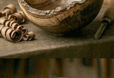 Autumn Elm bowl angle 5