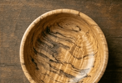 Golden Maple bowl angle 1