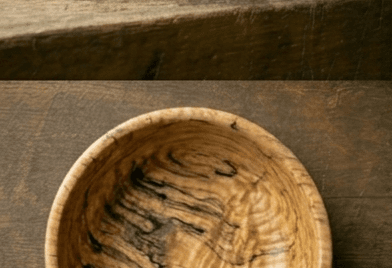 Golden Maple bowl angle 2