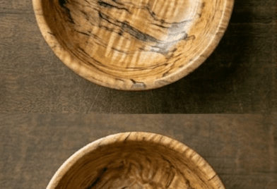 Golden Maple bowl angle 4