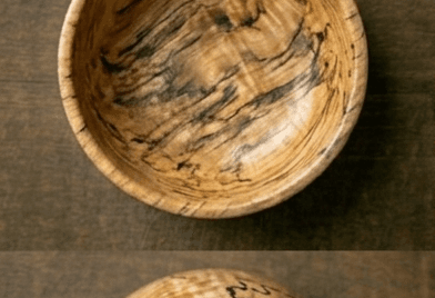 Golden Maple bowl angle 6