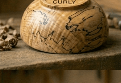 Golden Maple bowl angle 7