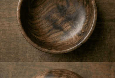 Heritage Oak bowl angle 6